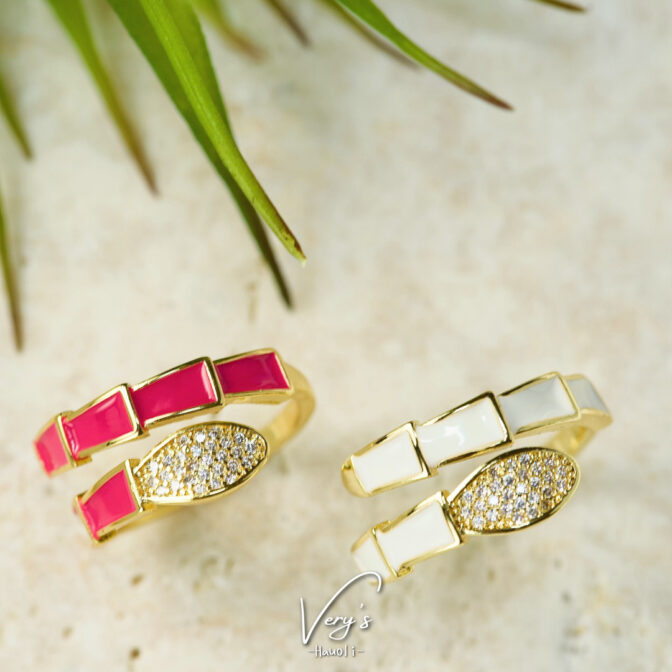 Zirconia Bamboo Open Ring