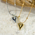 Line Heart Necklace