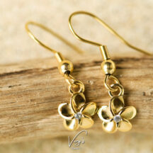 Zirconia Plumeria Pierce【Very's Hawaii】《片耳販売》