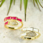 Zirconia Bamboo Open Ring【Very’s Jewelry】