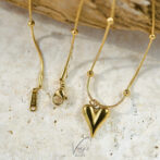 Line Heart Necklace