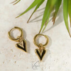 Line Heart Hoop Pierce