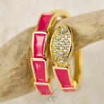 Zirconia Bamboo Open Ring