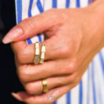 Zirconia Bamboo Open Ring