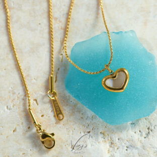 Heart Shell Necklace【チェーン付き】【Very's Jewelry】