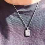 Plate Initial Necklace