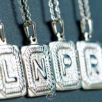 Plate Initial Necklace