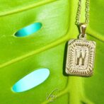 Plate Initial Necklace