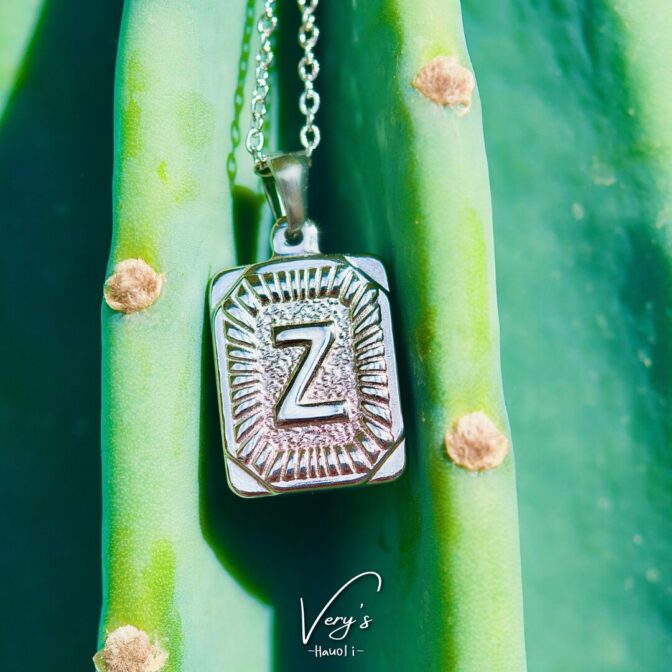 Plate Initial Necklace