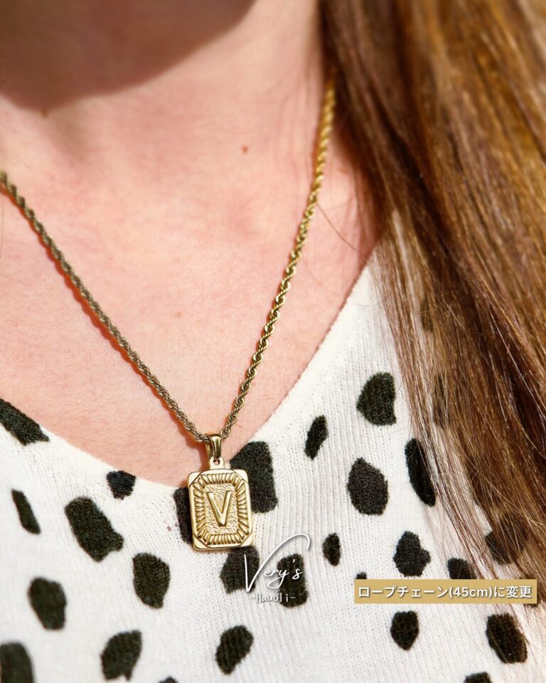 Plate Initial Necklace